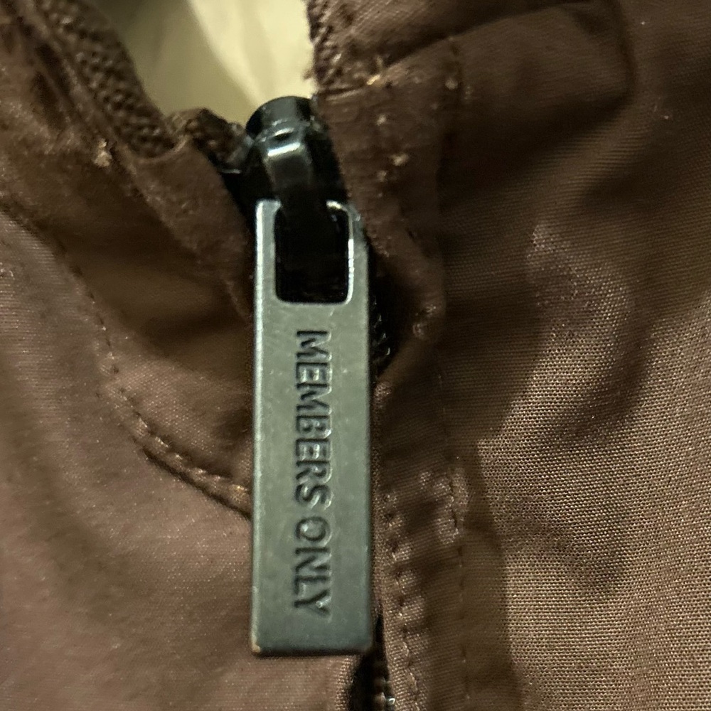 Members Only Iconic Racer Brown Jacket - Picture 5 of 6